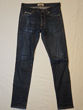 Naked & Famous Denim Indigo Super Guy 110z Stretch Selvaged Slim Fit Jeans